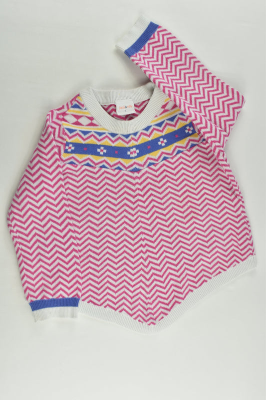 Jack & Milly Size 1 Zig Zag Knitted Jumper