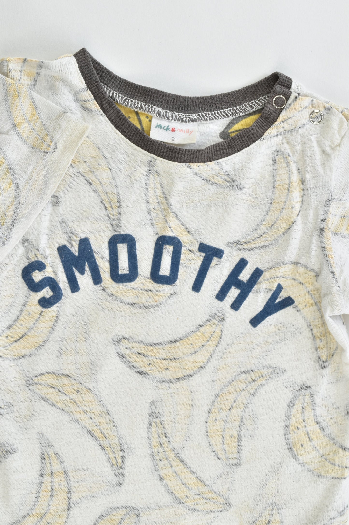 Jack & Milly Size 2 Banana T-shirt