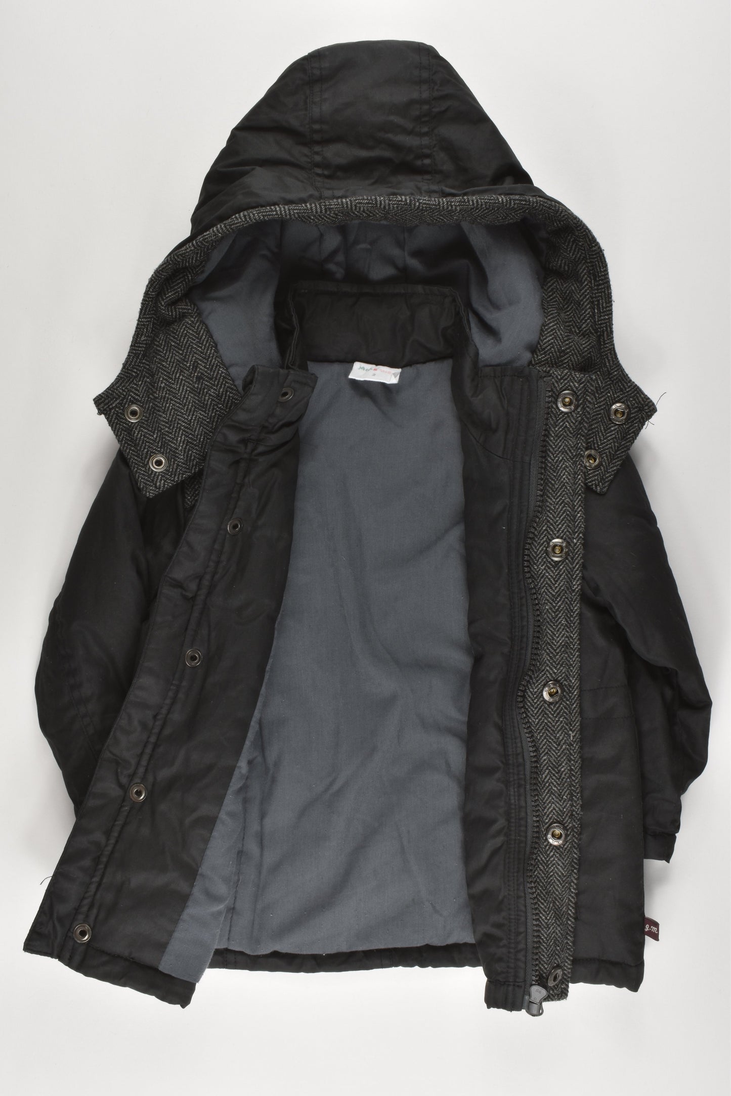 Jack & Milly Size 2 Hooded Winter Jacket