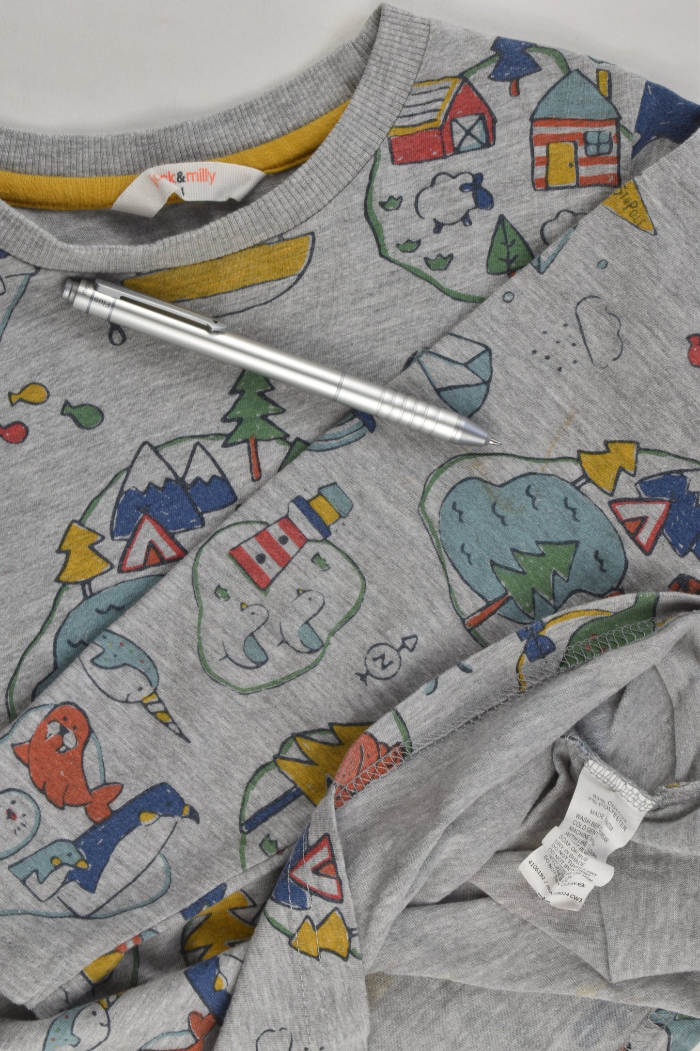 Jack & Milly Size 4 Animals and Landscapes Top