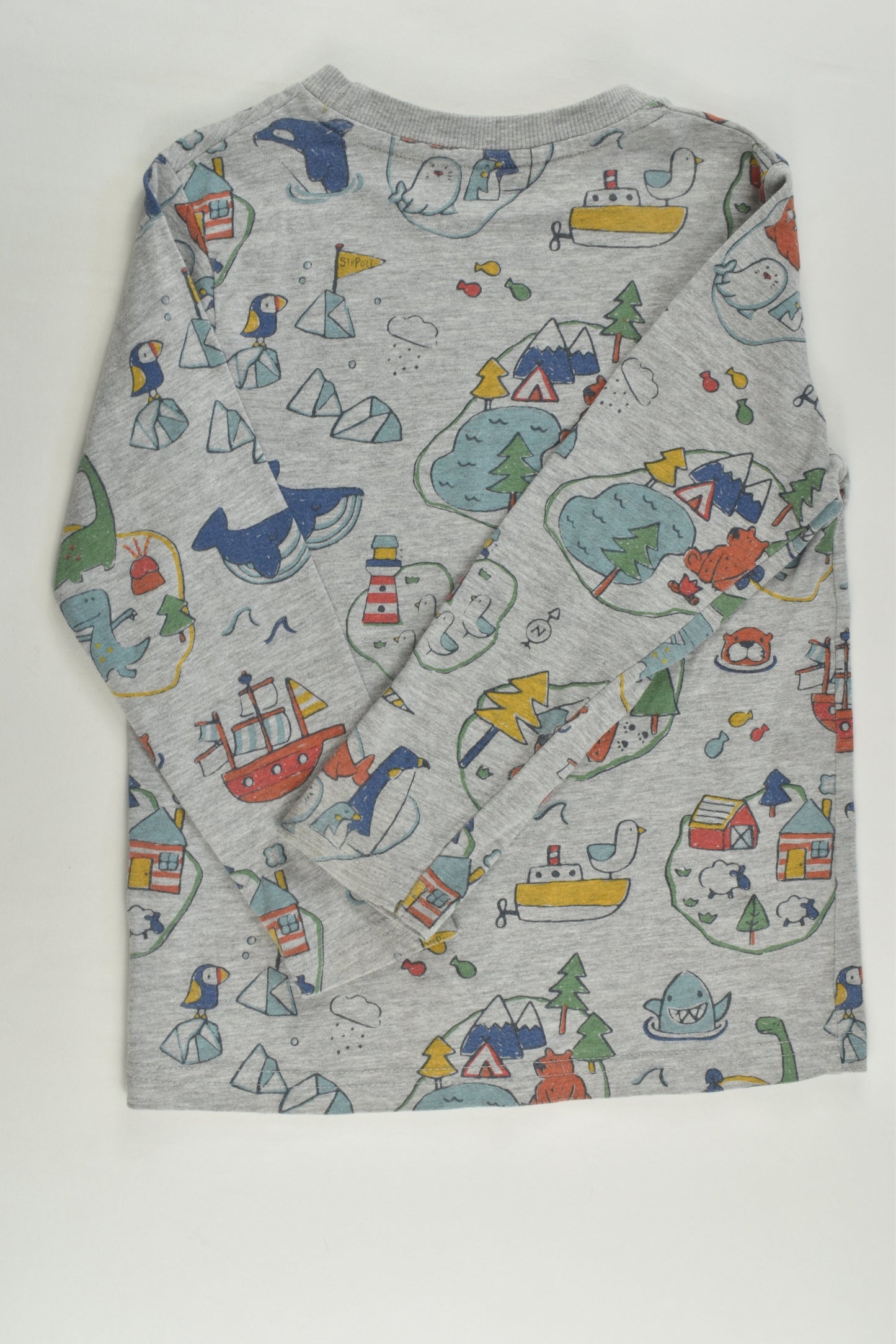Jack & Milly Size 4 Animals and Landscapes Top