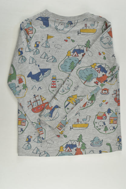 Jack & Milly Size 4 Animals and Landscapes Top