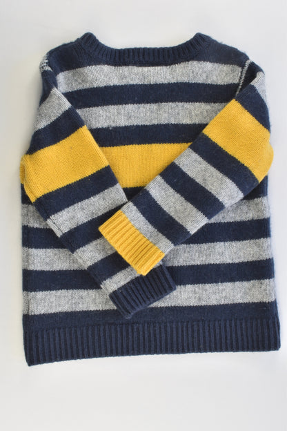 Jack & Milly Size 4 Knitted Cotton/Wool Jumper