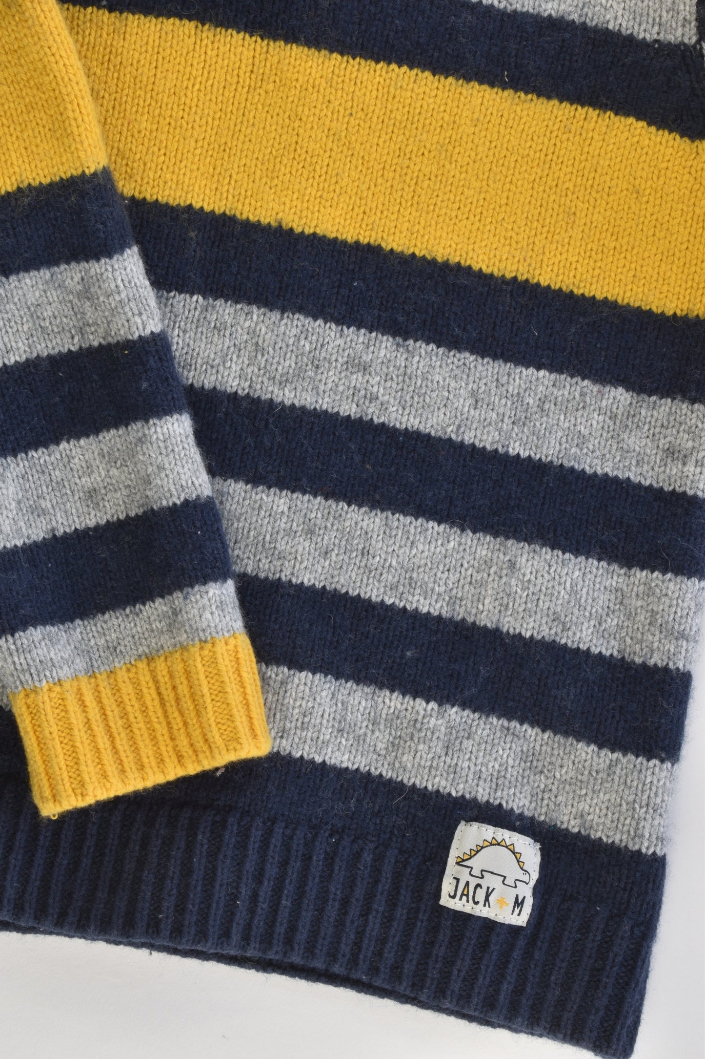 Jack & Milly Size 4 Knitted Cotton/Wool Jumper