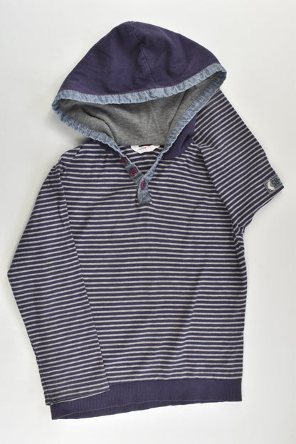Jack & Milly Size 4 Striped Hooded Top
