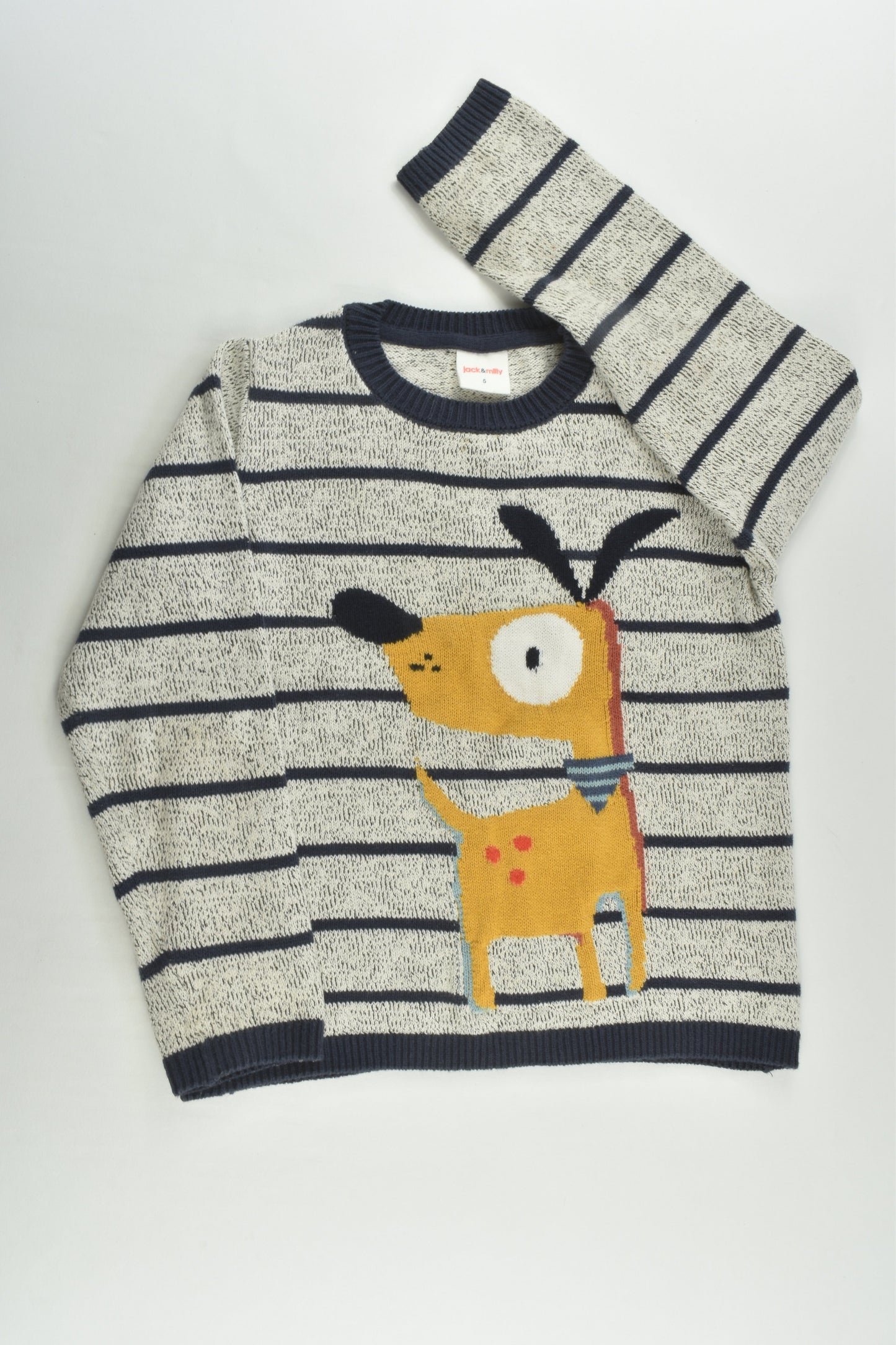 Jack & Milly Size 5 Dog Knitted Jumper