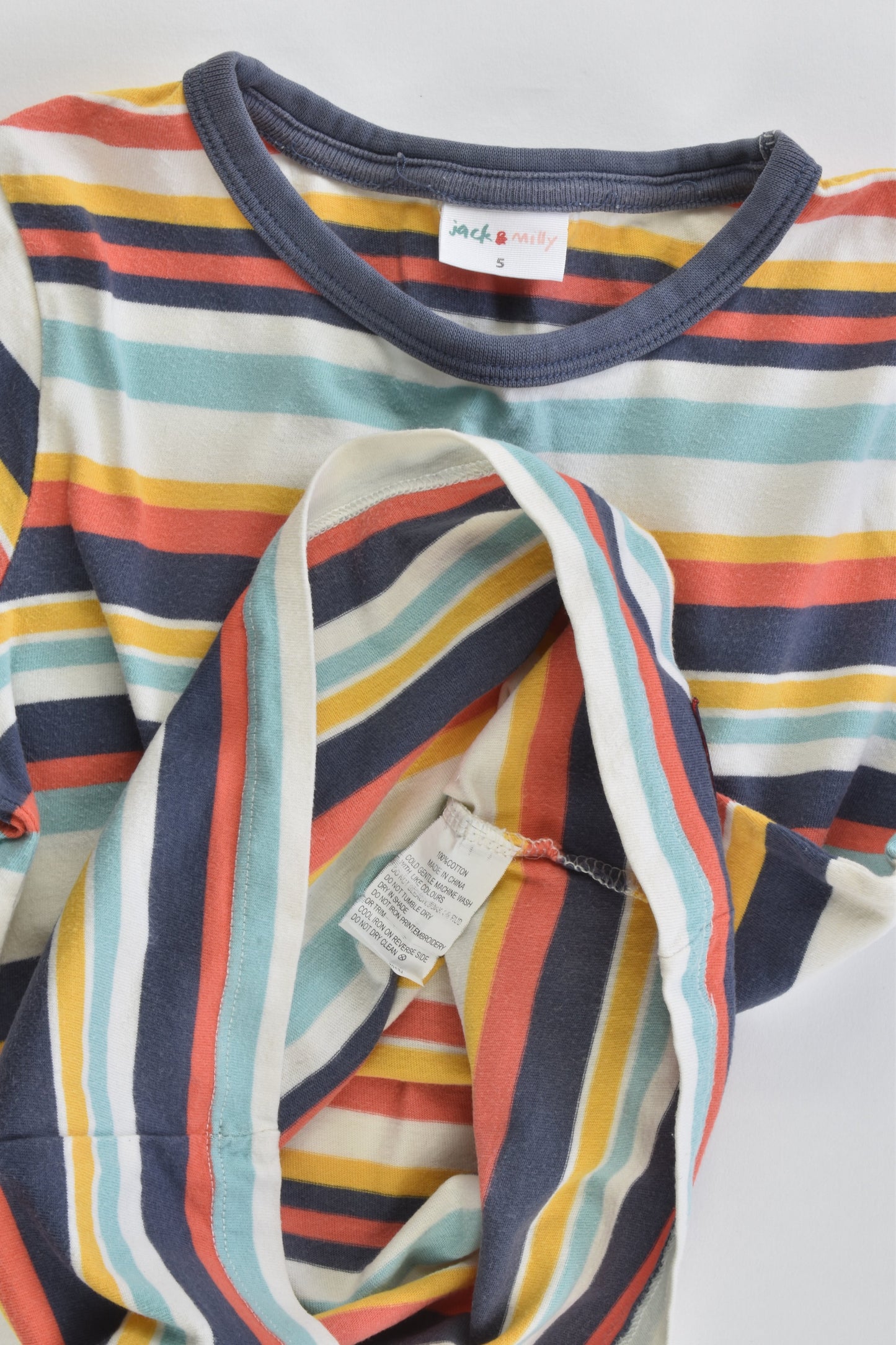 Jack & Milly Size 5 Striped T-shirt