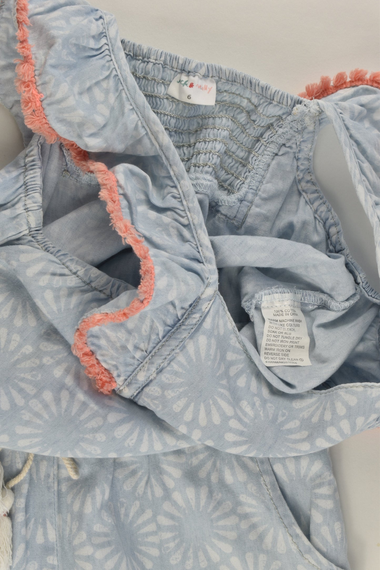 Jack & Milly Size 6 Playsuit