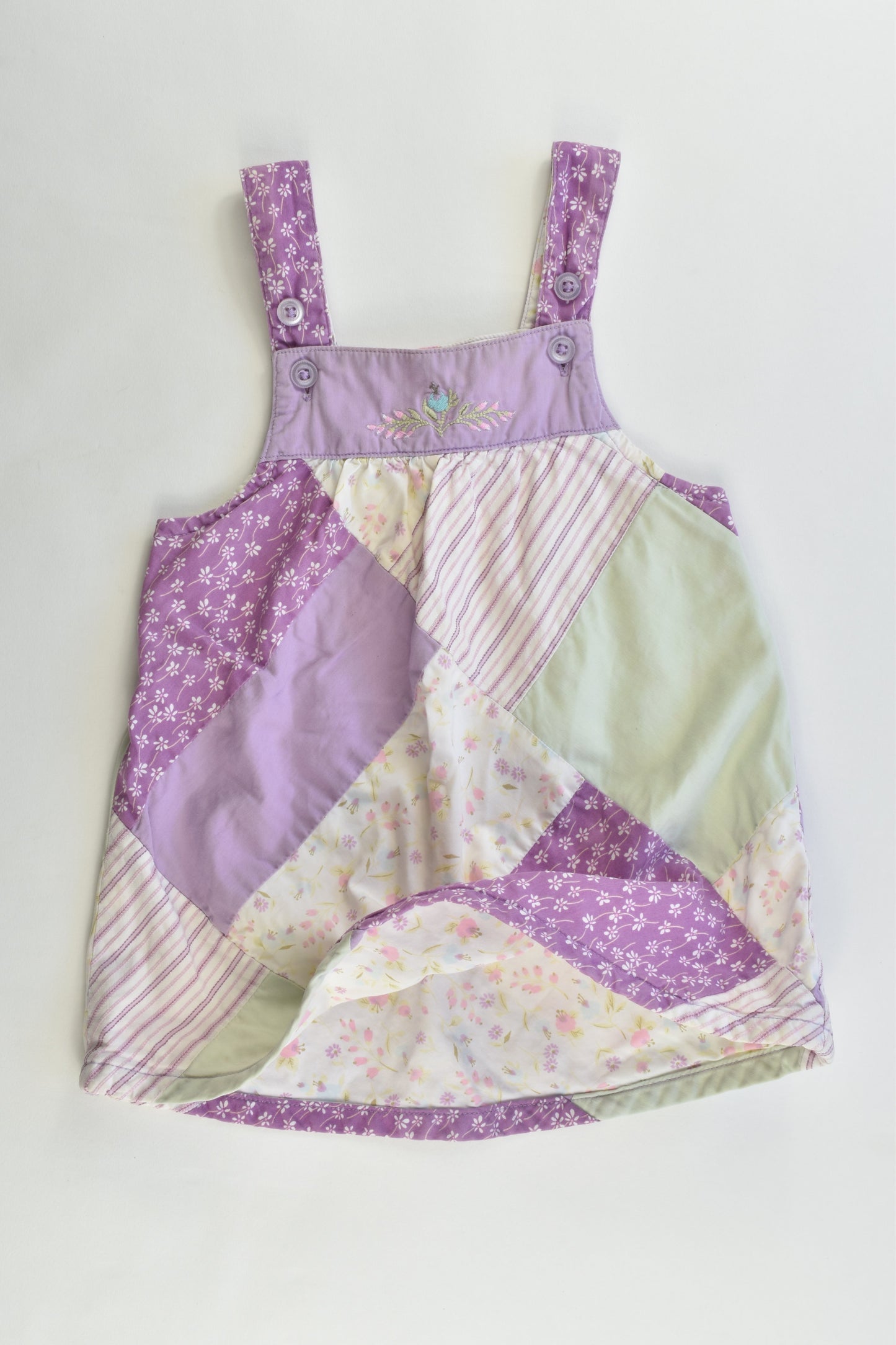Janie and Jack Size 6-12 months (0) Lined Patchwork Dress