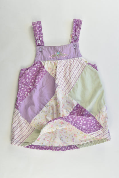 Janie and Jack Size 6-12 months (0) Lined Patchwork Dress