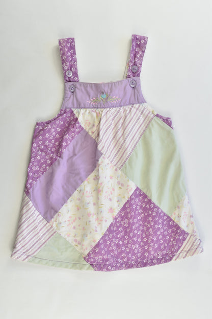 Janie and Jack Size 6-12 months (0) Lined Patchwork Dress