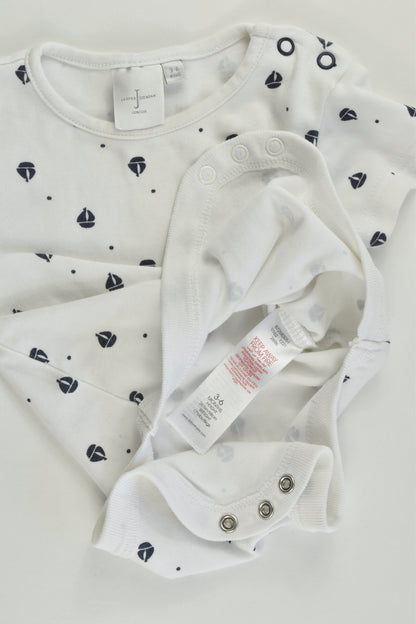 Jasper Conran Junior Size 00 (3-6 months) Nautical Bodysuit