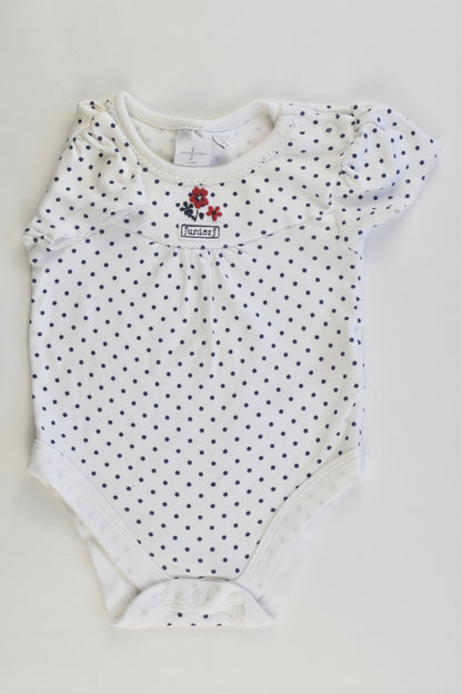 Jasper Conran Junior UK Size 3-6 months (68 cm) Navy Blue Dots Bodysuit