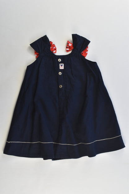 Jean Bourget (France) Size 9 months (0, 71 cm) Lined Dress