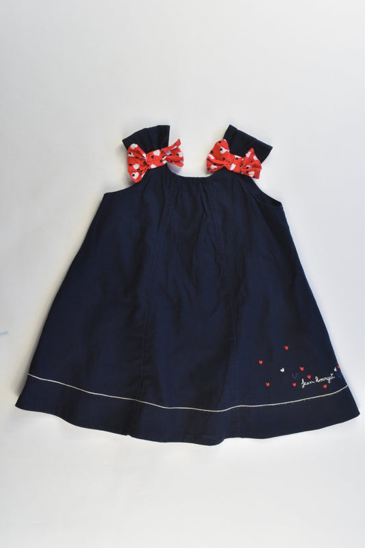 Jean Bourget (France) Size 9 months (0, 71 cm) Lined Dress