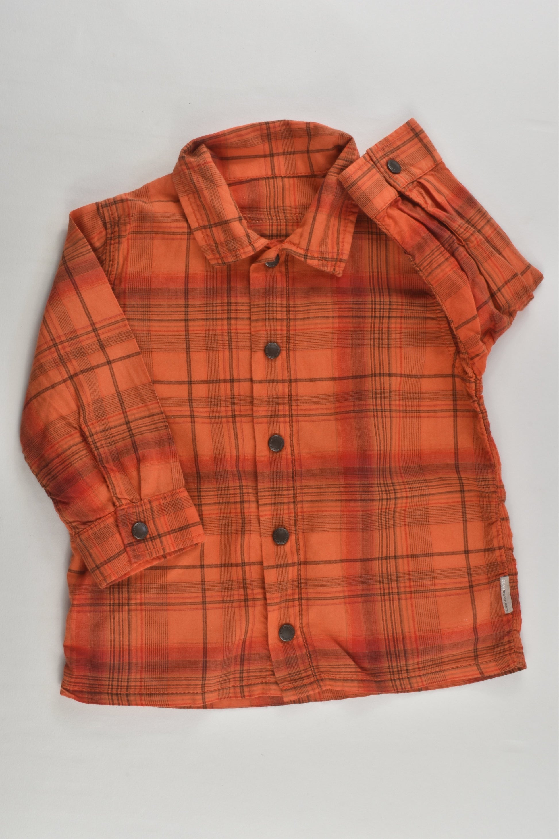 Jean Bourget Size 0 (12 months) Checked Shirt