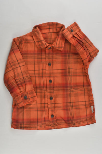 Jean Bourget Size 0 (12 months) Checked Shirt