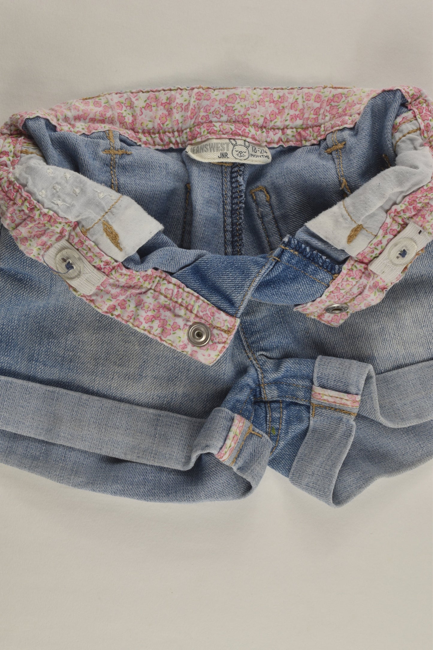 Jeanswest Jnr Size 2 (18-24 months) Denim Shorts
