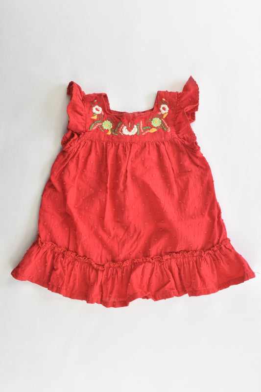 Jelly Beans Australia Size 6 months Dress with Embroidery