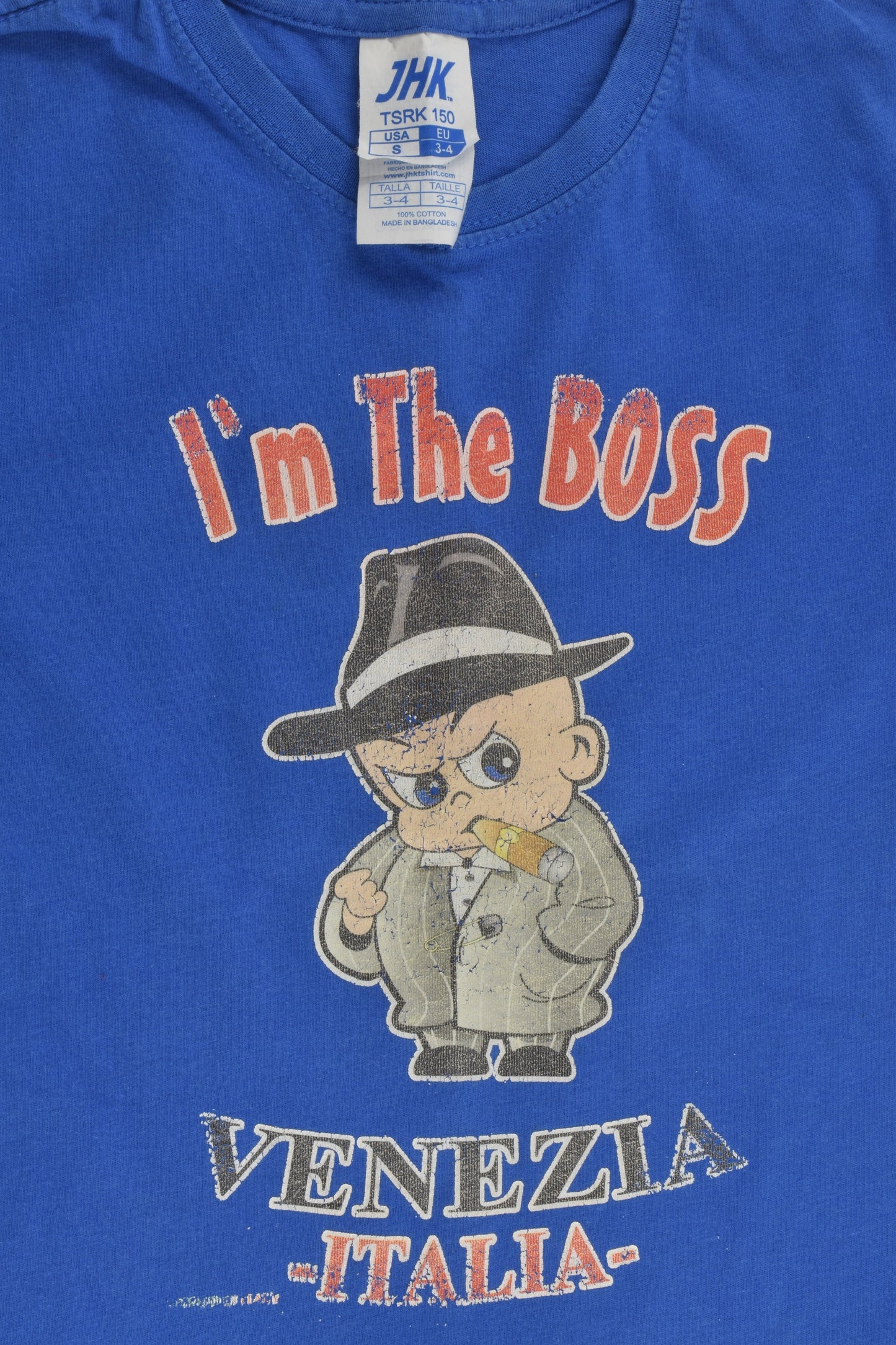 JHK Size 3-4 'Venezia, I'm The Boss' T-shirt