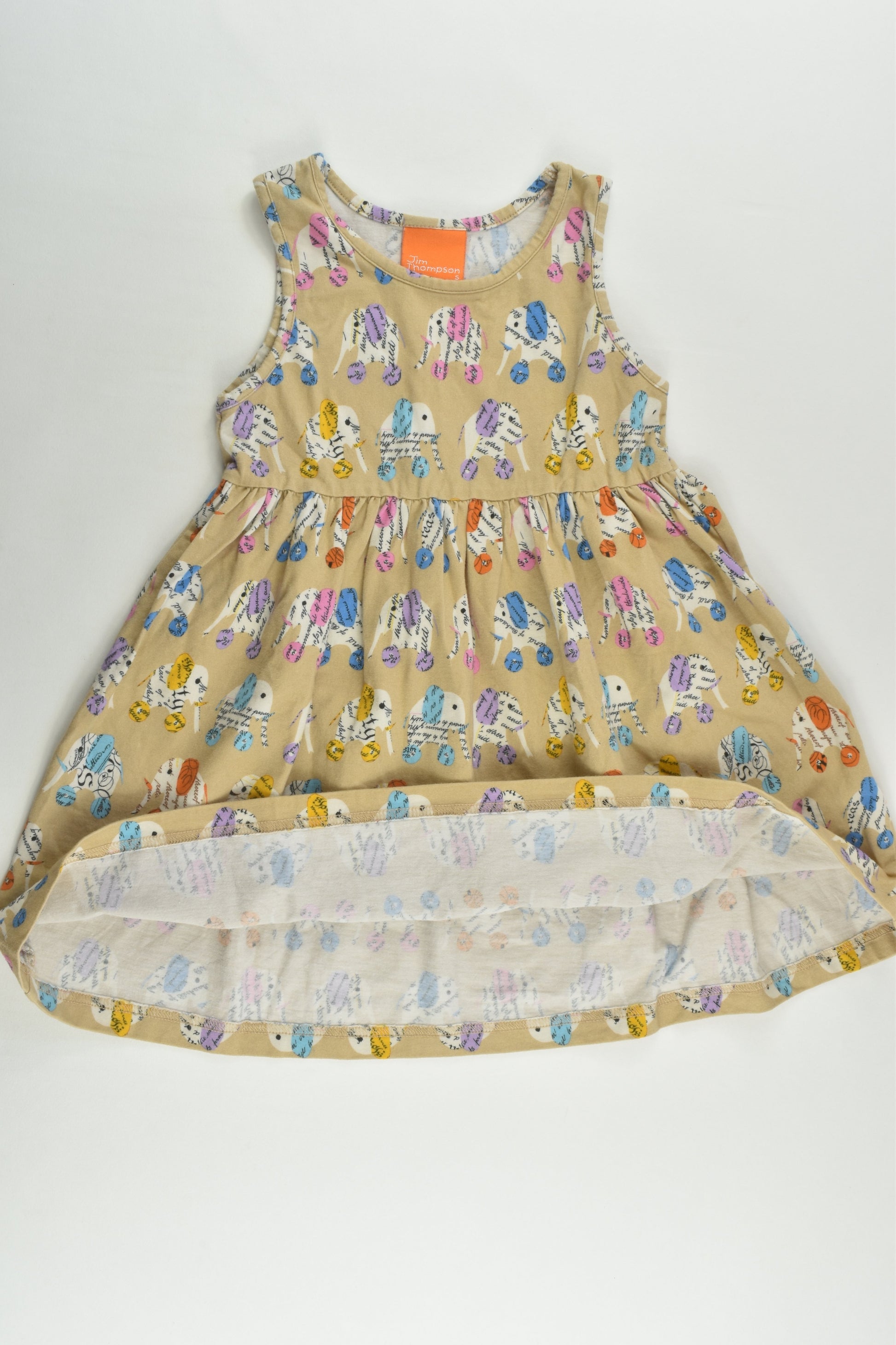 Jim Thompson Size 2-3 Elephant Dress