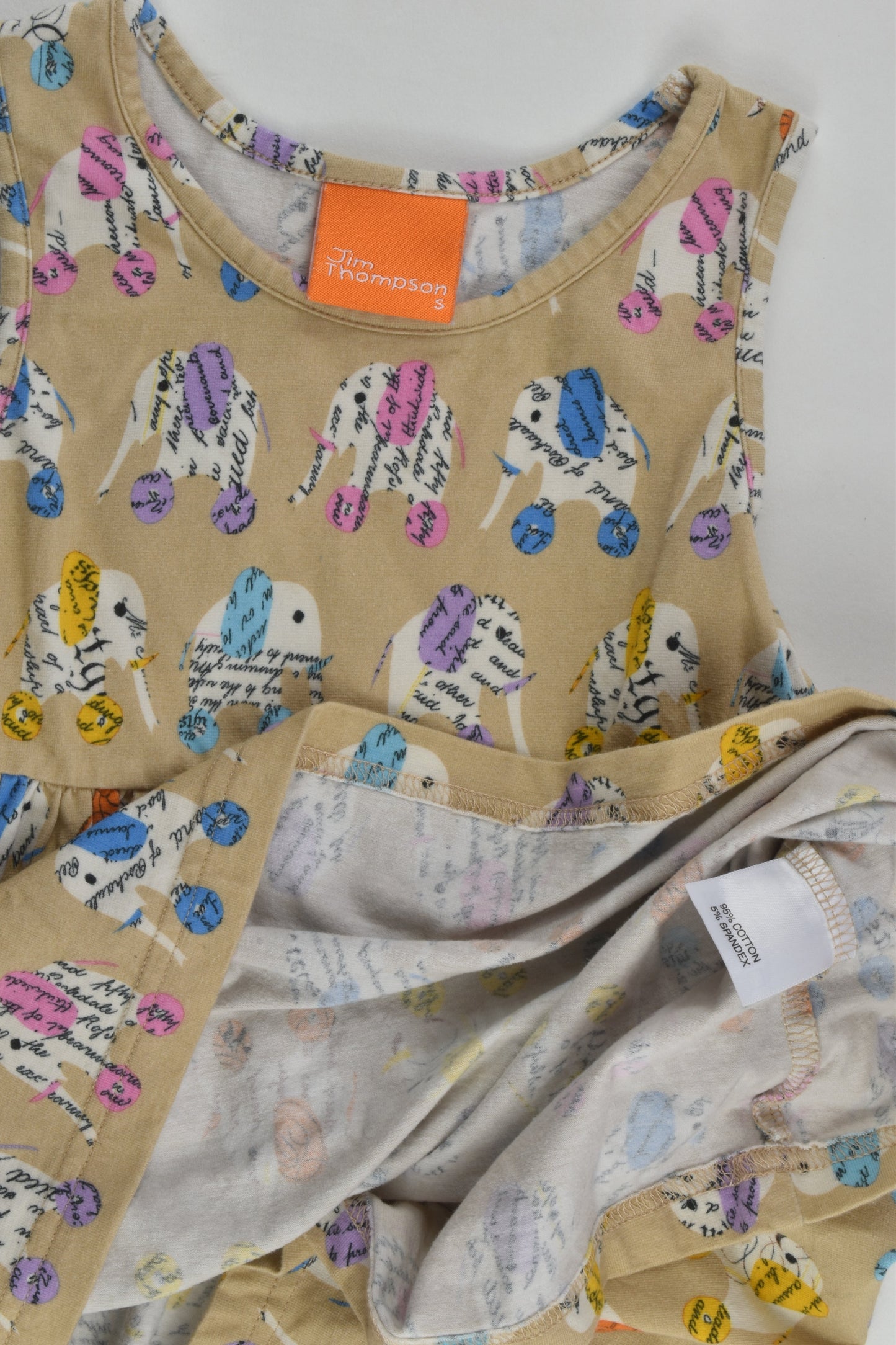Jim Thompson Size 2-3 Elephant Dress