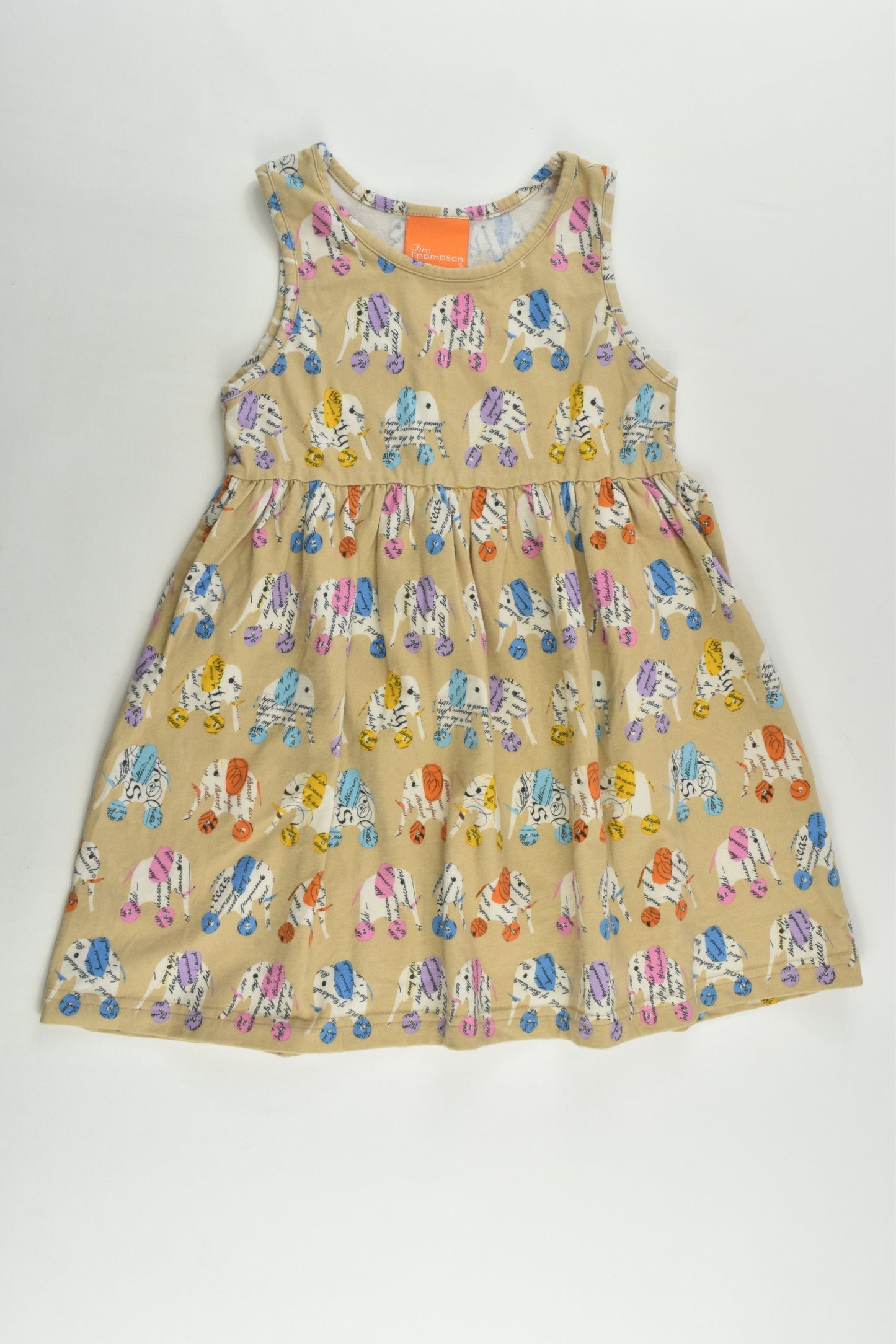 Jim Thompson Size 2-3 Elephant Dress
