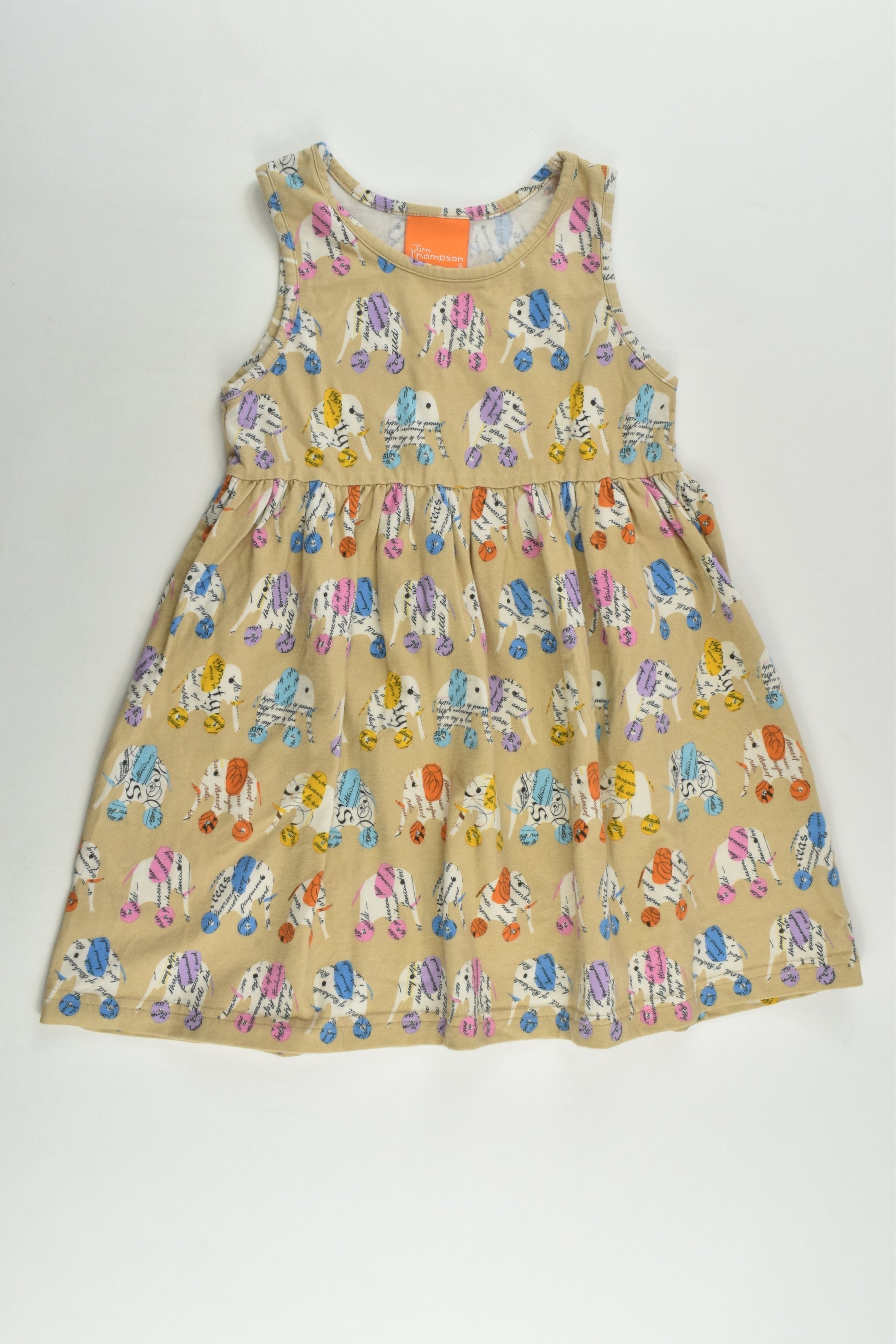 Jim Thompson Size 2-3 Elephant Dress