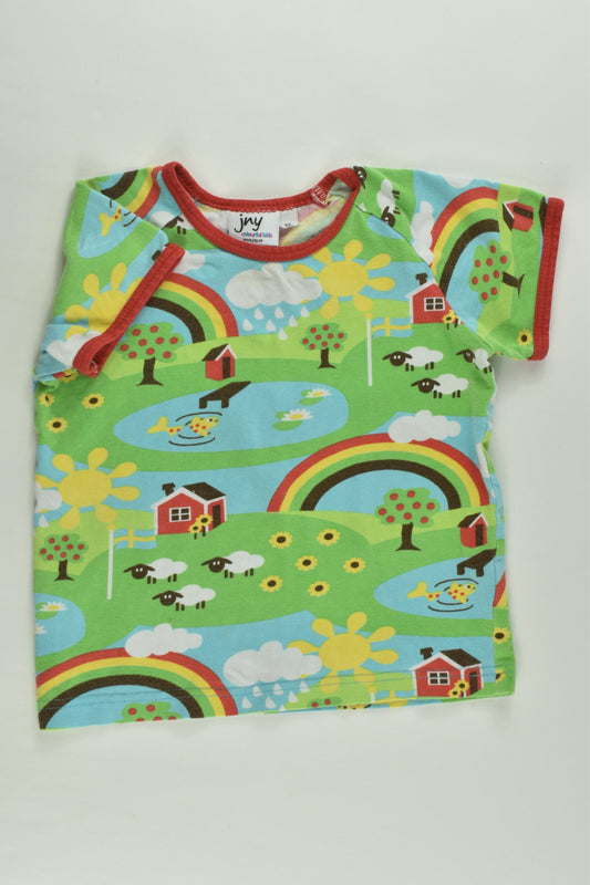 JNY Colourful Kids Size 1 (86 cm) Rainbow T-shirt
