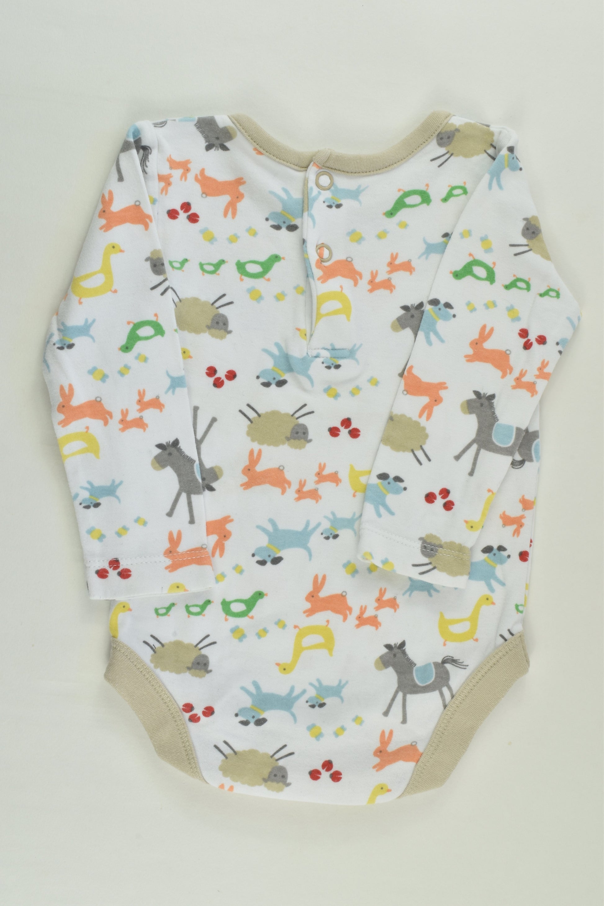 John Lewis Baby Size 00 (3-6 months) Farm Animals Bodysuit