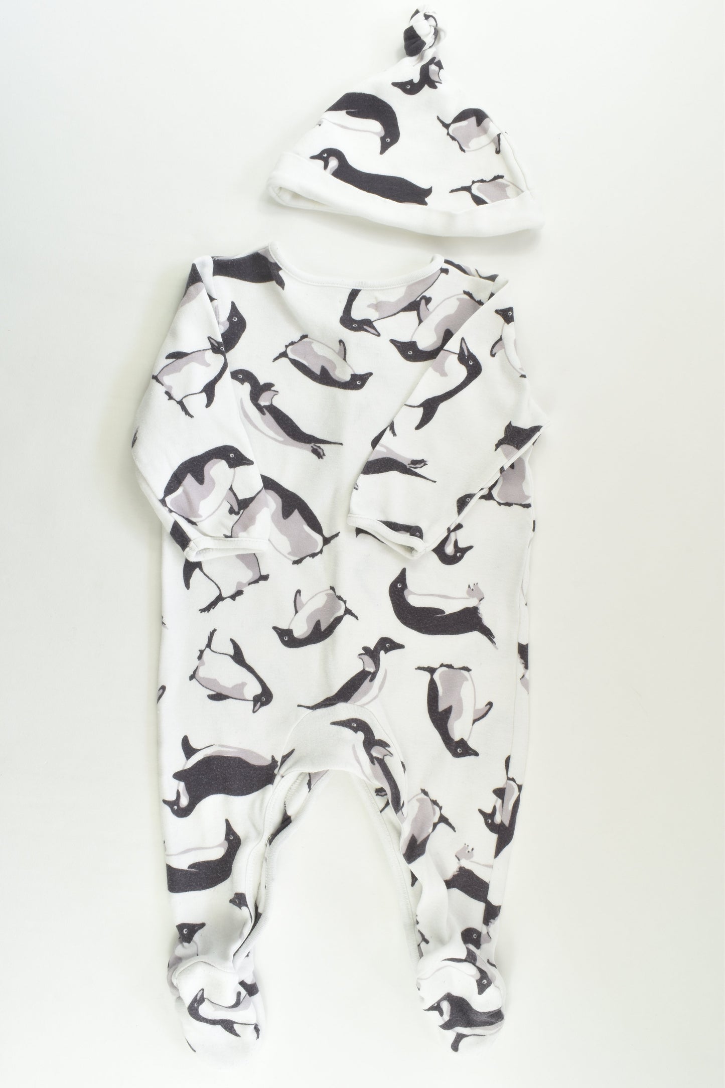 John Lewis Baby Size 00 (3-6 months) Penguin Outfit