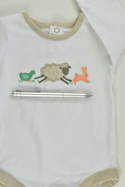 John Lewis Baby Size 00 (3-6 months) Sheep and more Bodysuit
