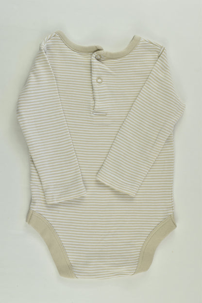 John Lewis Baby Size 00 (3-6 months) Striped Bodysuit