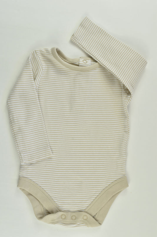 John Lewis Baby Size 00 (3-6 months) Striped Bodysuit