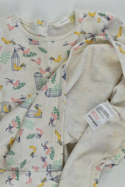 John Lewis Size 1 (12-18 months) Birds Sweater Dress