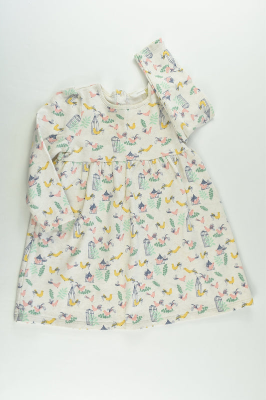 John Lewis Size 1 (12-18 months) Birds Sweater Dress