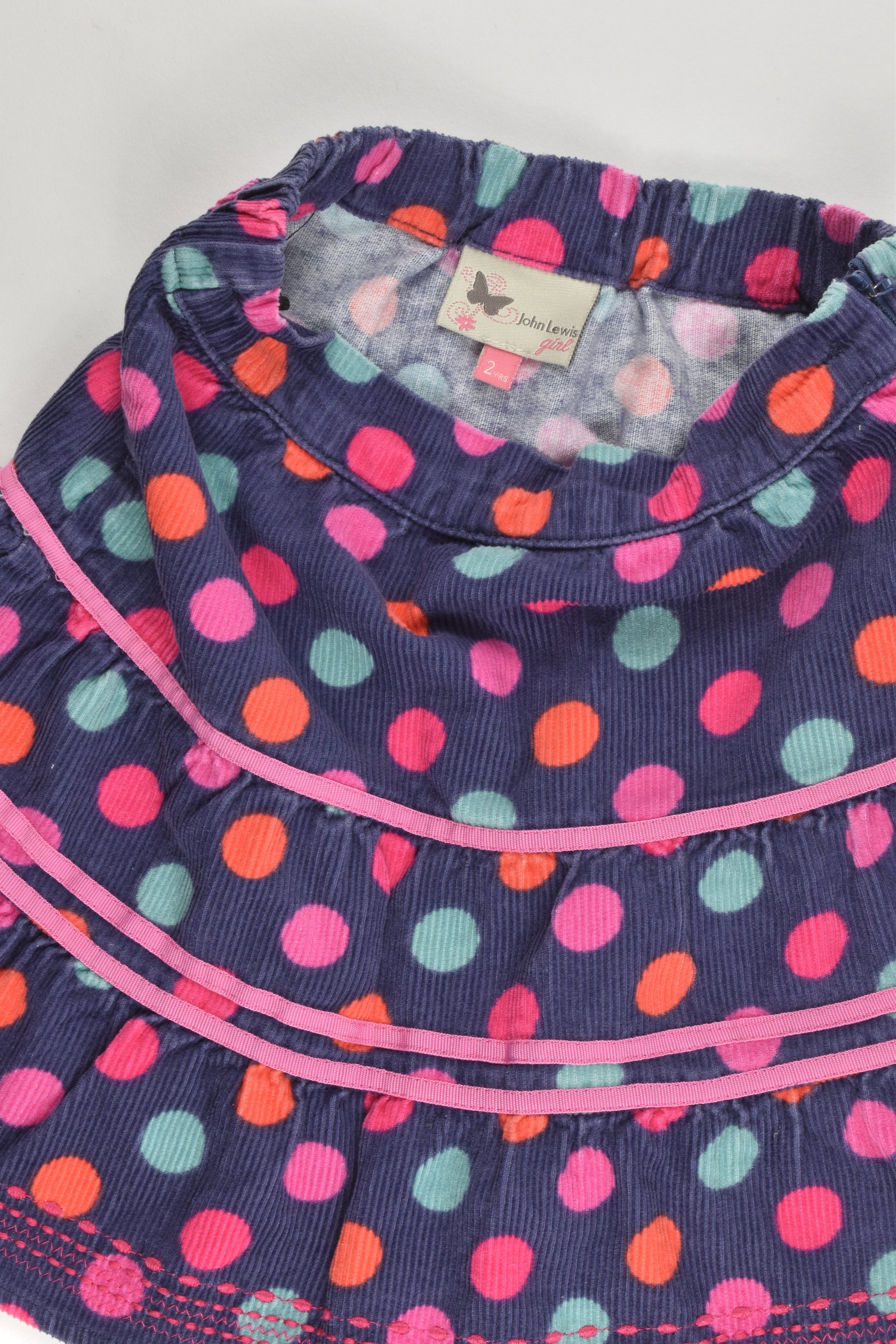 John Lewis Size 2 Cord Skirt