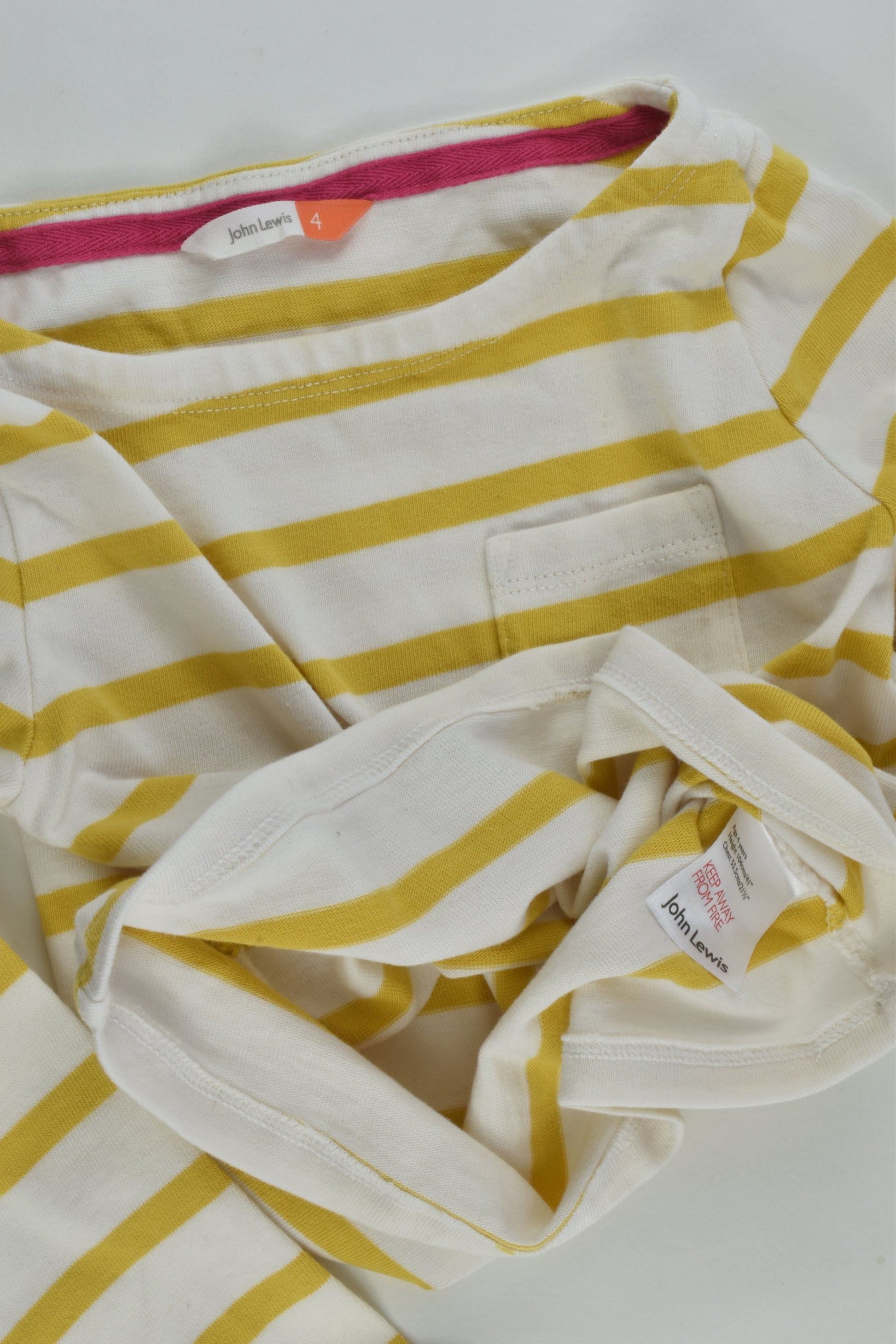 John Lewis Size 4 Striped Top