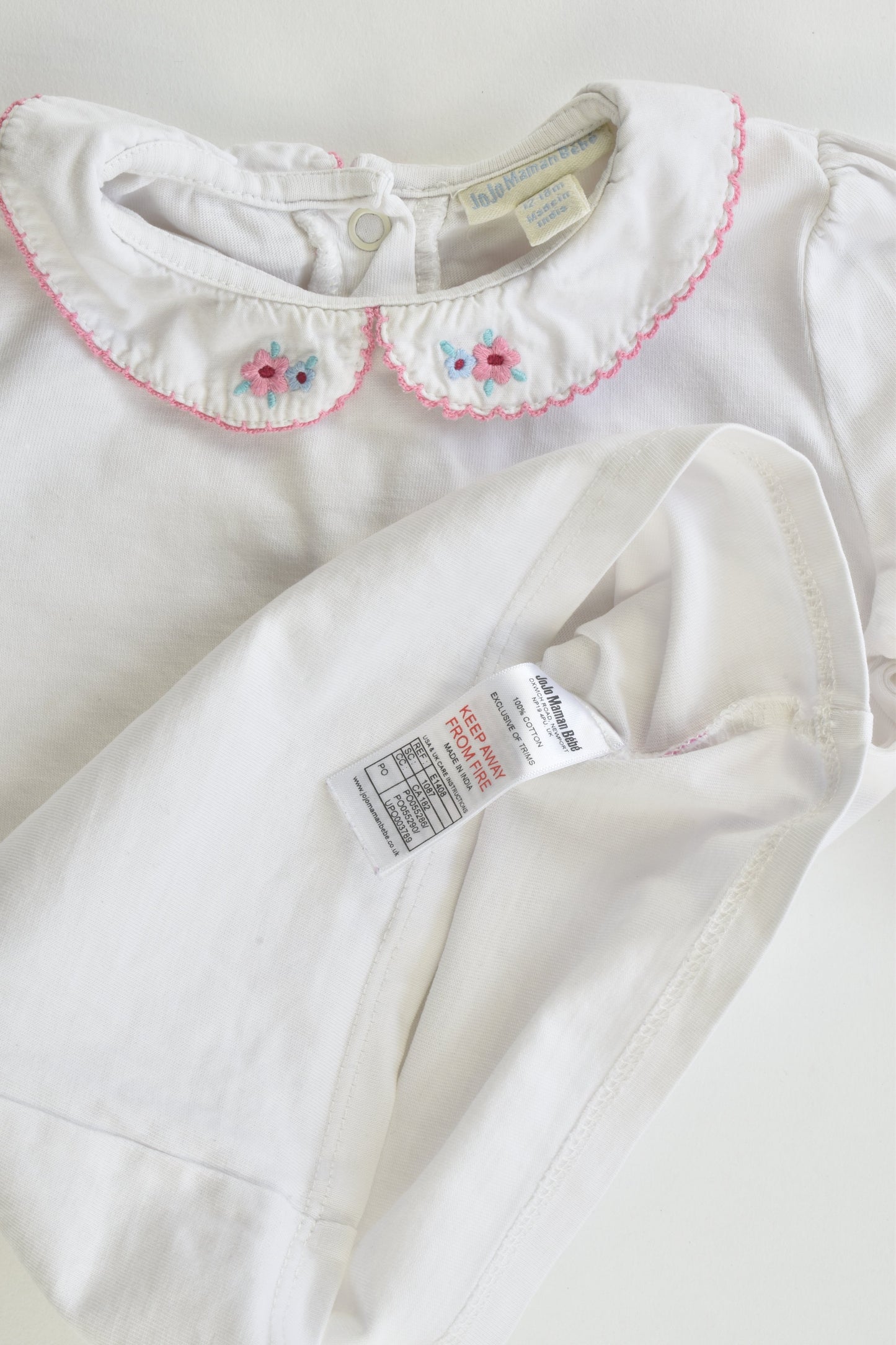 JoJo Maman Bébé Size 12-18 months Collared Top