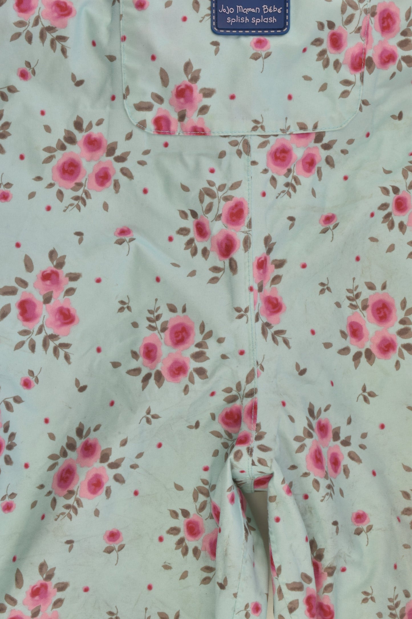 JoJo Maman Bébé Size 2 (18-24 months) Splish Splash Floral Waterproof Overalls
