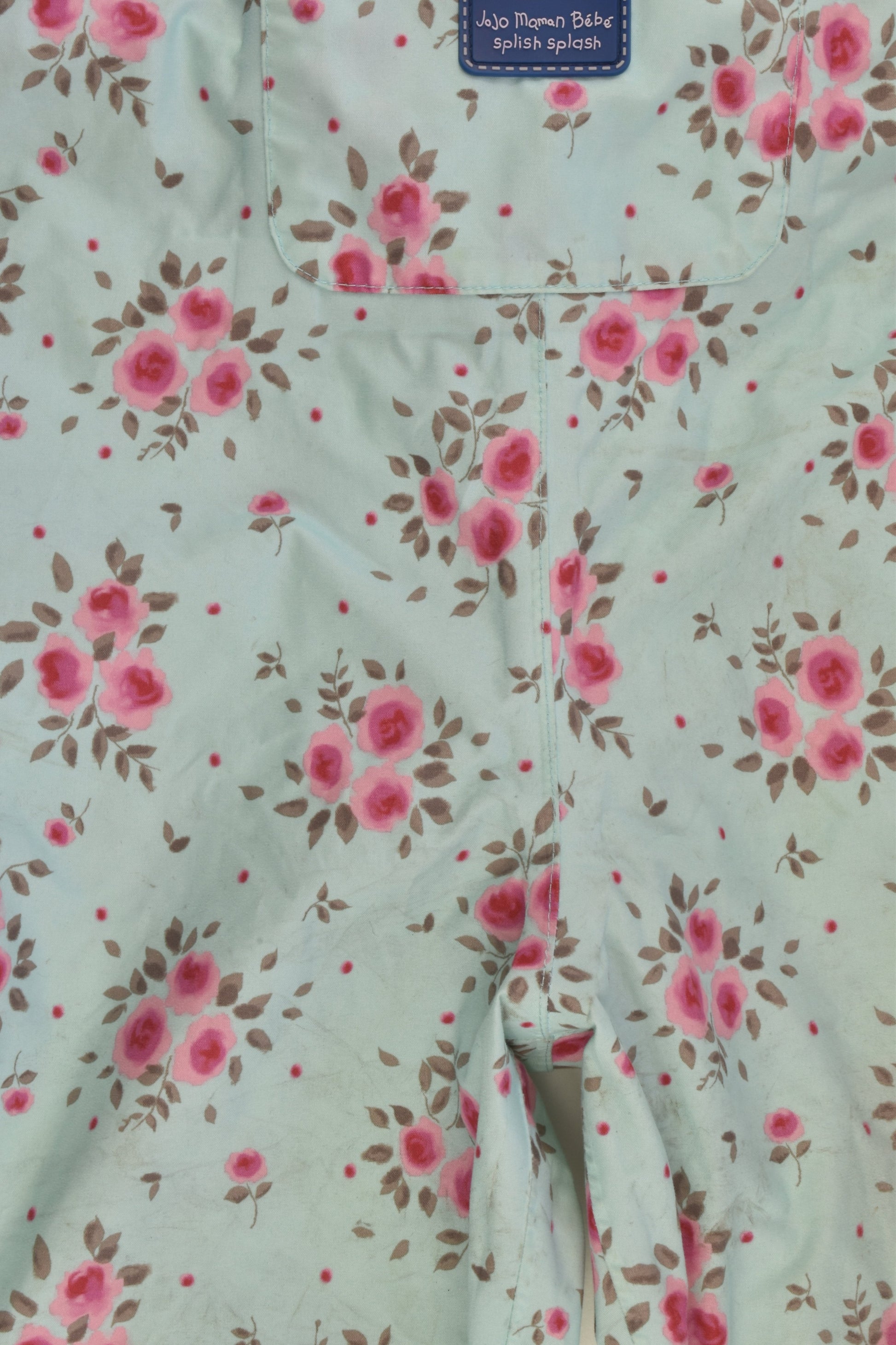 JoJo Maman Bébé Size 2 (18-24 months) Splish Splash Floral Waterproof Overalls