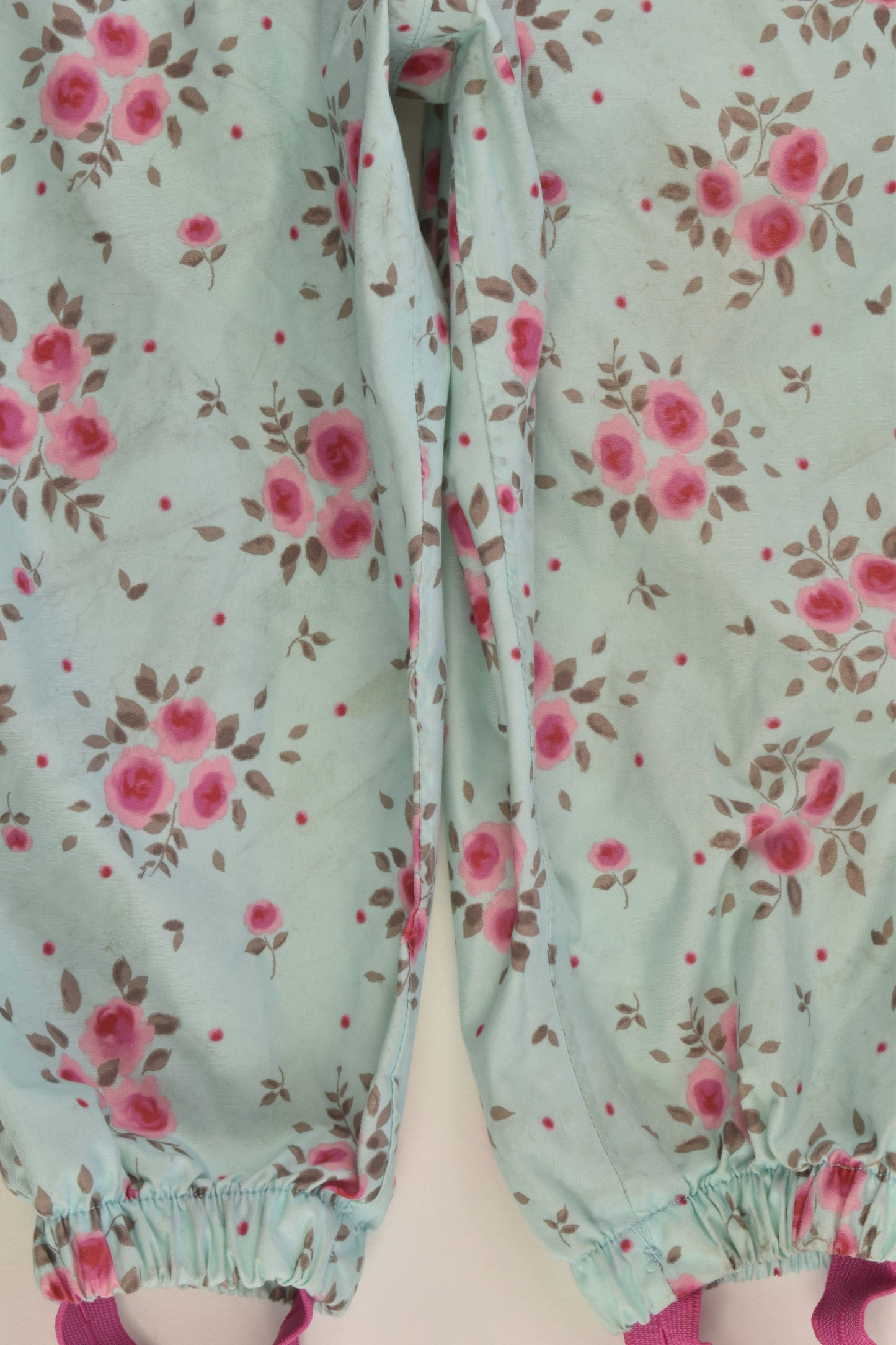 JoJo Maman Bébé Size 2 (18-24 months) Splish Splash Floral Waterproof Overalls