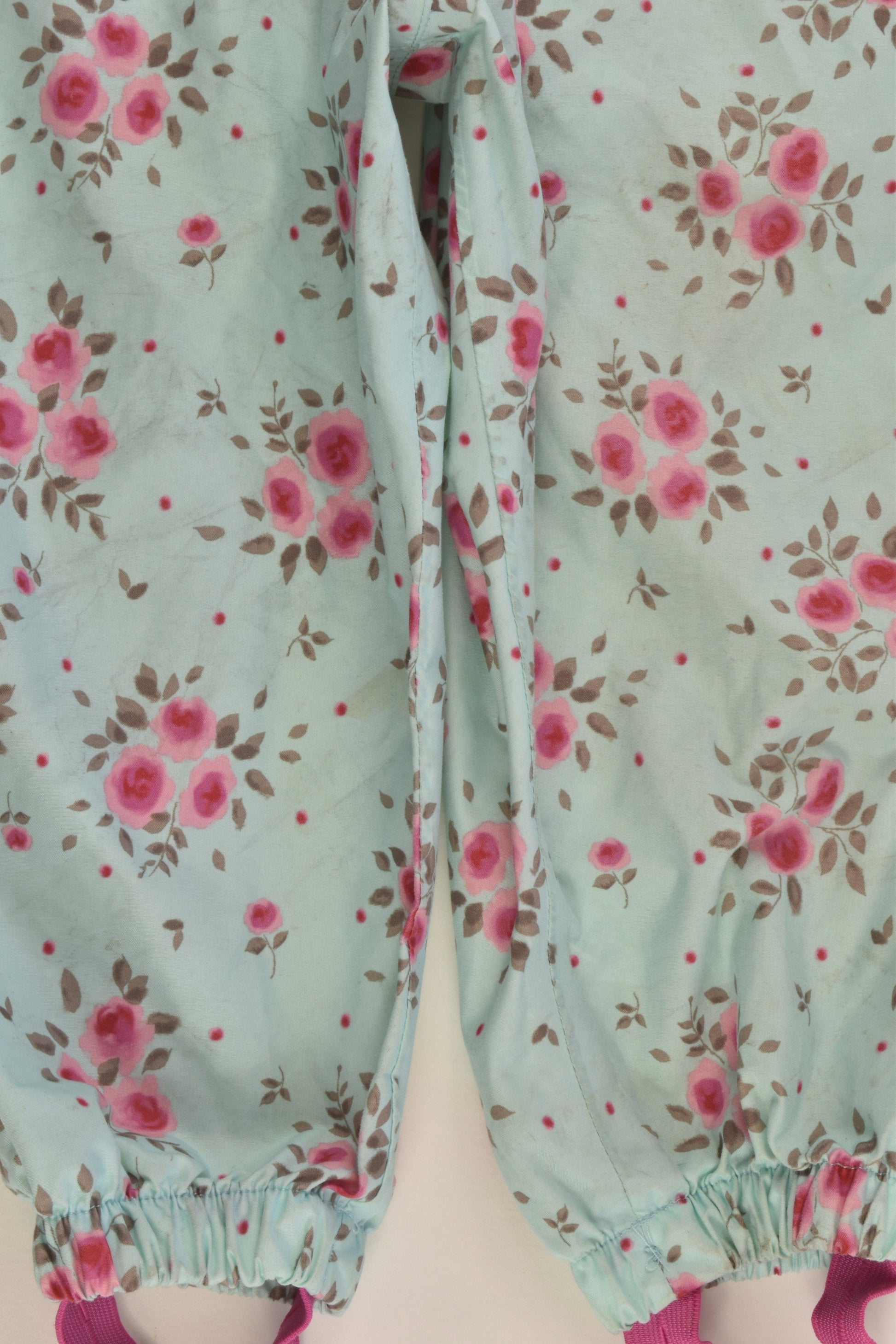 JoJo Maman Bébé Size 2 (18-24 months) Splish Splash Floral Waterproof Overalls