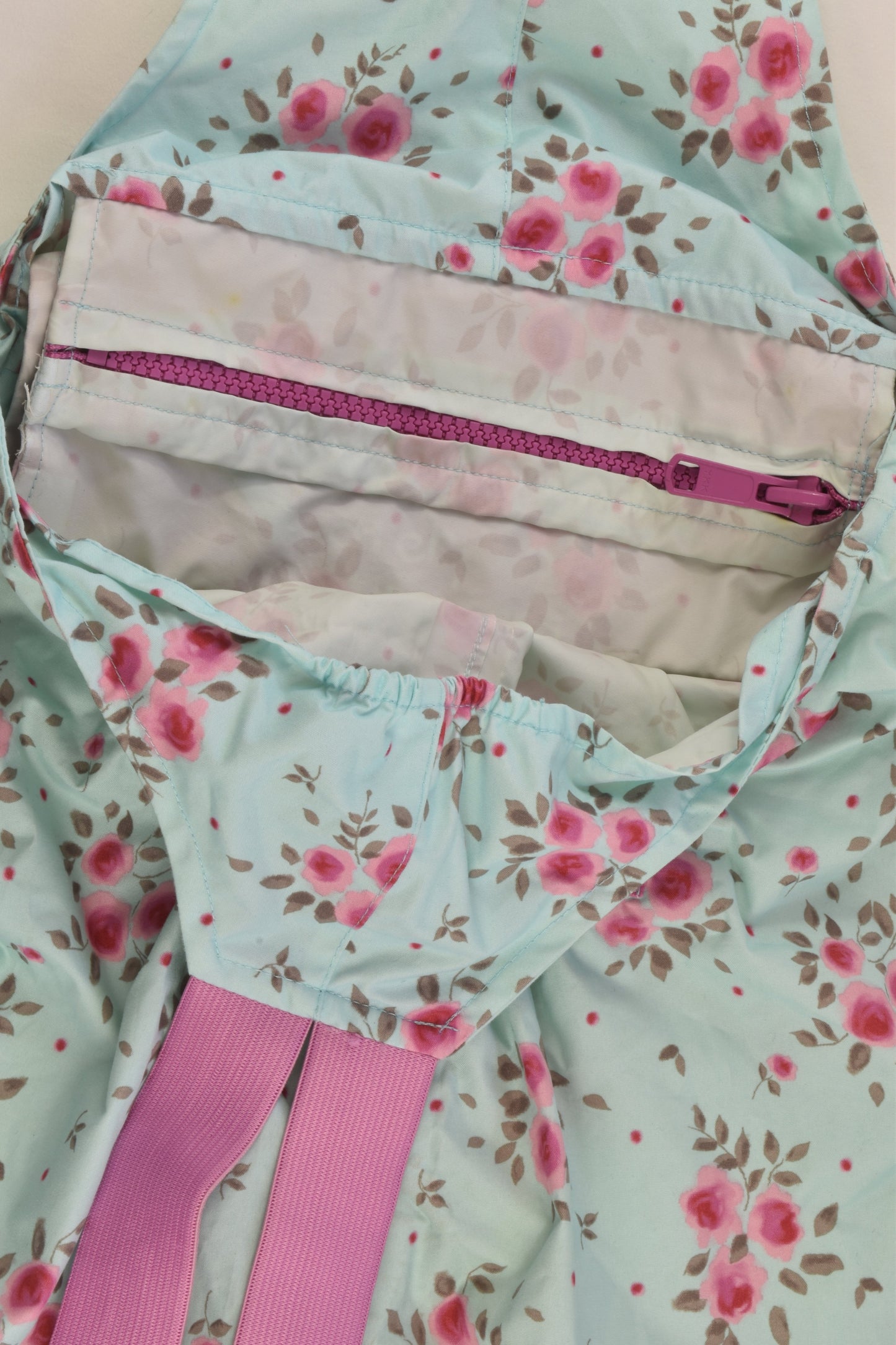 JoJo Maman Bébé Size 2 (18-24 months) Splish Splash Floral Waterproof Overalls