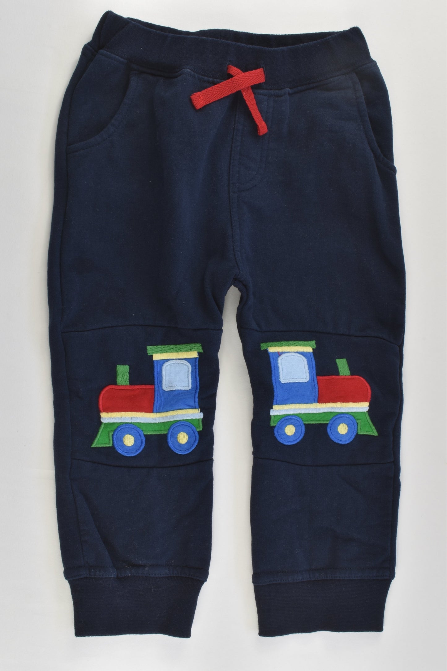 JoJo Maman Bébé Size 2 (18-24 months) Train Track Pants