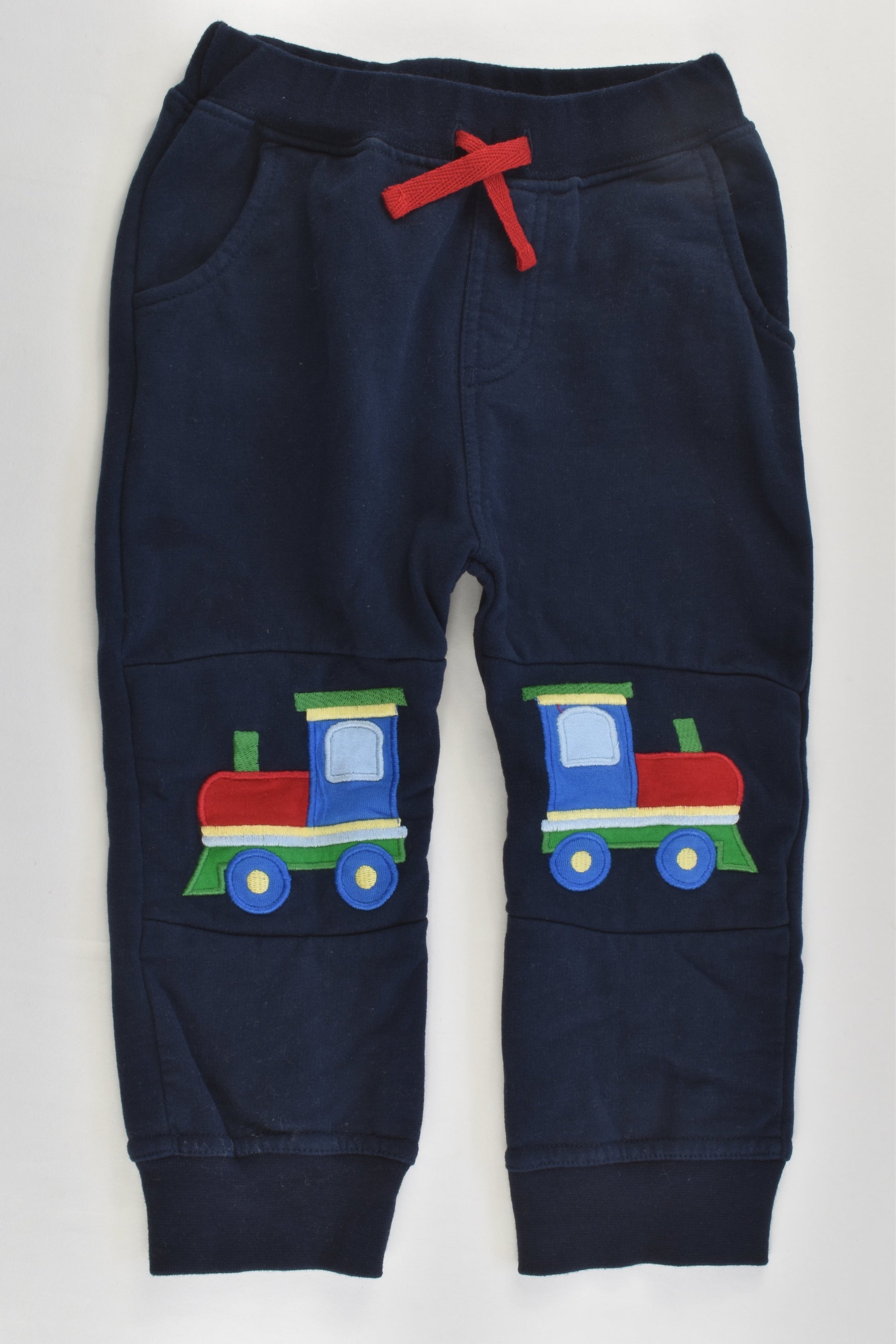 JoJo Maman Bébé Size 2 (18-24 months) Train Track Pants