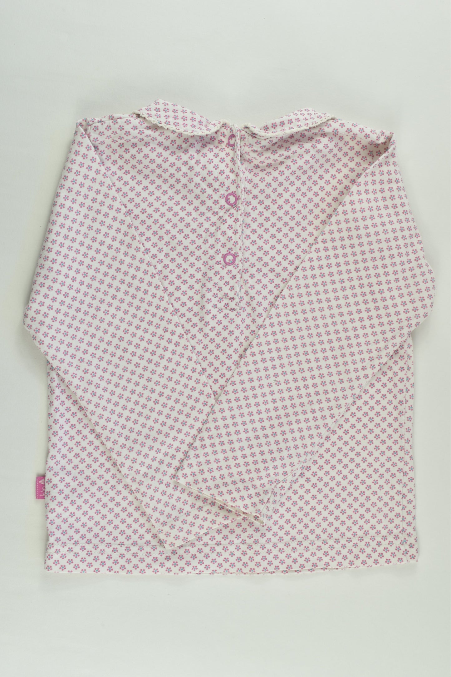 JoJo Maman Bébé Size 2-3 Collared Floral Top