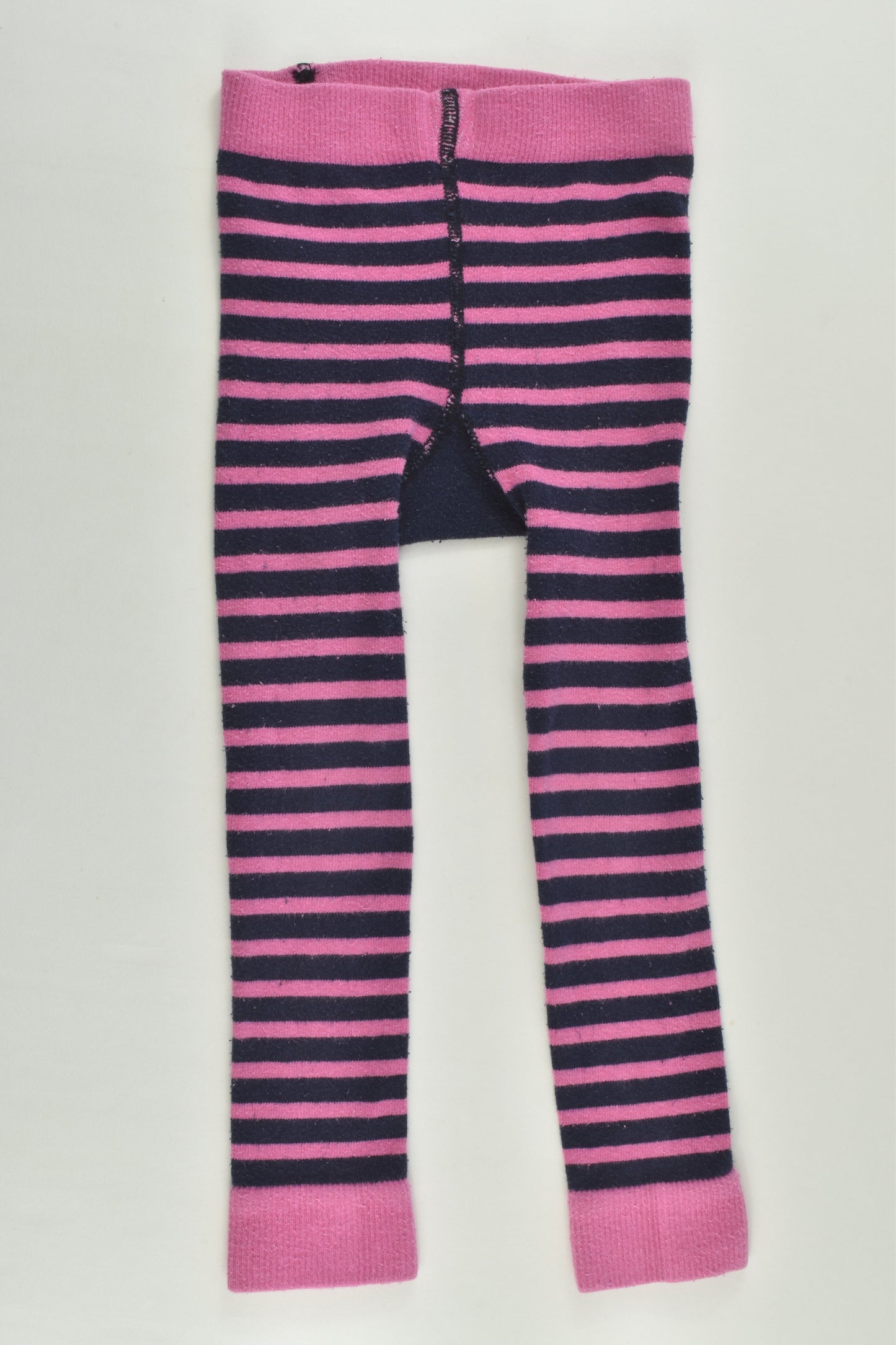 JoJo Maman Bébé Size 2-3 Striped Tights with Elephant at the Back