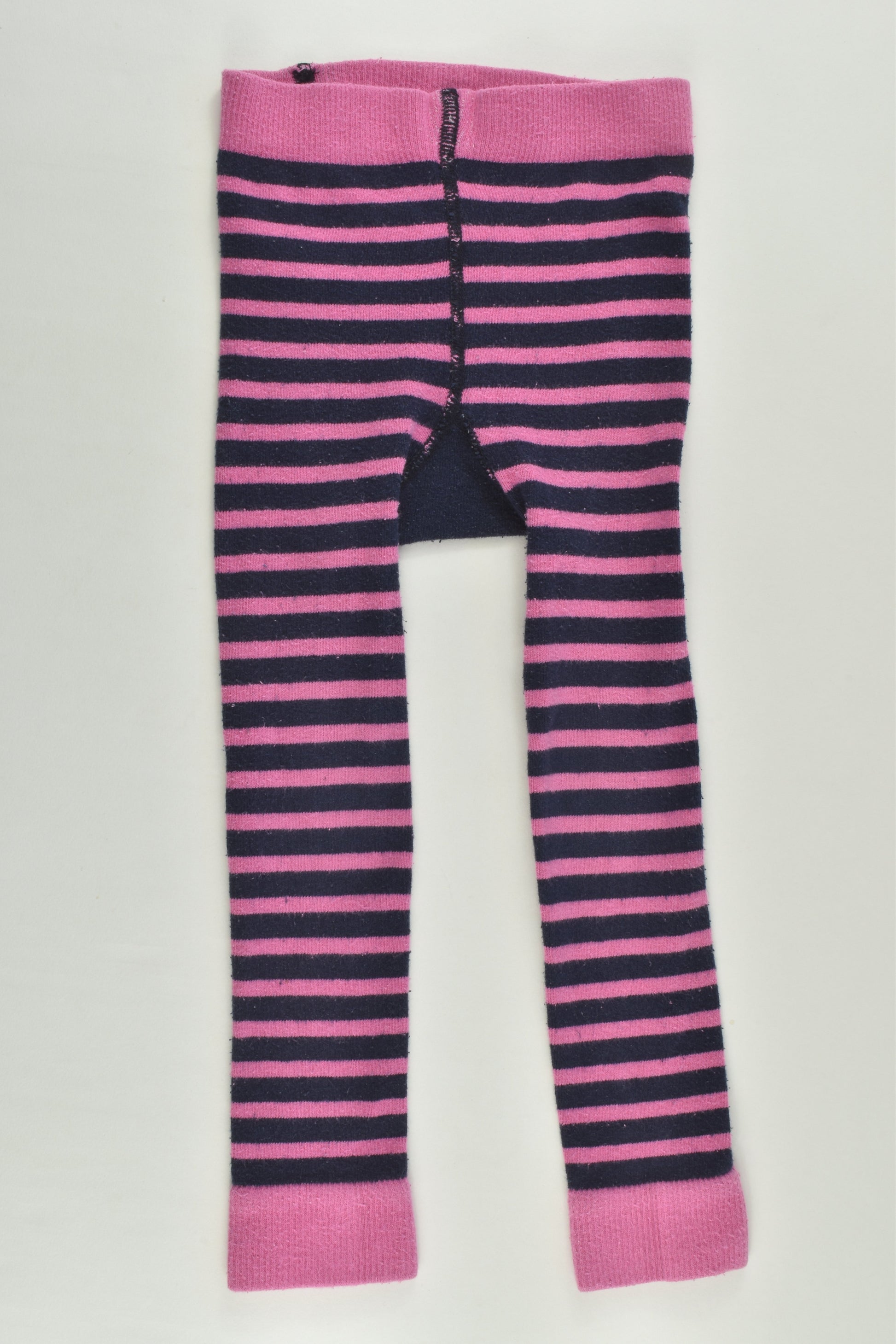 JoJo Maman Bébé Size 2-3 Striped Tights with Elephant at the Back