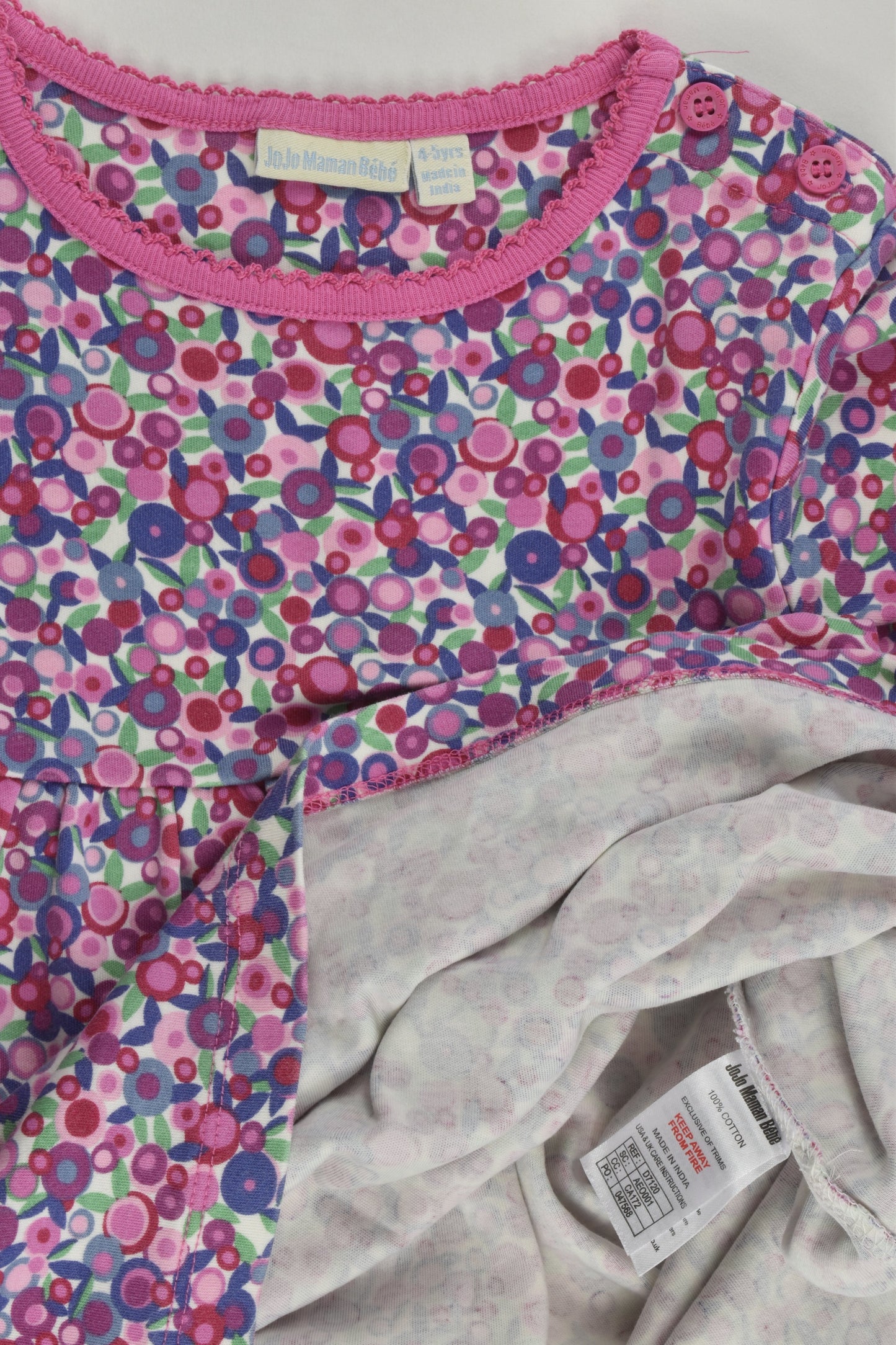 JoJo Maman Bébé Size 4-5 Floral Dress